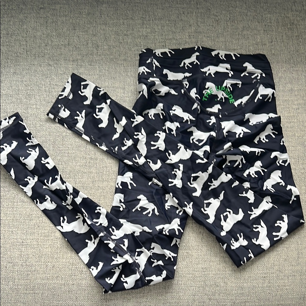 The Upside Black and White Camouflage Leggings
